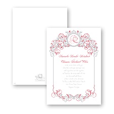 Fairy Tale Filigree Wedding Invitation - Snow White