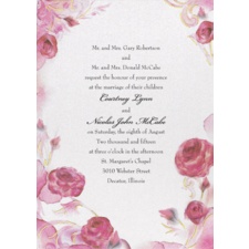 Briar Rose Wedding Invitation - Aurora