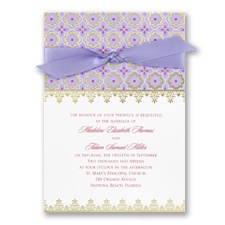 Exotic Romance Wedding Invitation - Jasmine