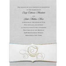 Fairy Tale Carriage Wedding Invitation