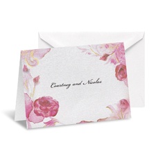 Briar Rose Invitation Note Card and Envelope - Aurora
