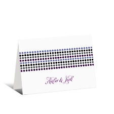 Dotted Stripes Note Card and Envelope - Orchid