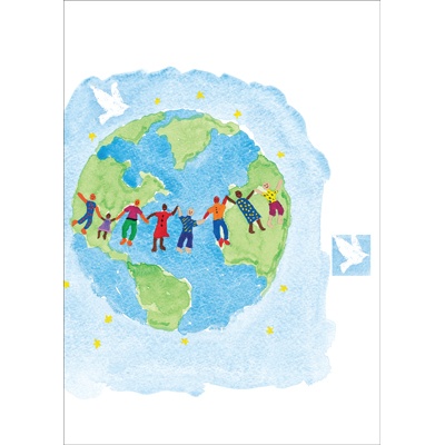 Holding Hands Holiday Card