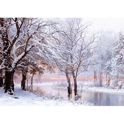 Frozen Forest Holiday Card