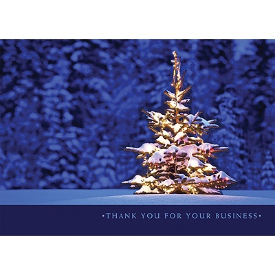 Glowing Thank You Holiday Card