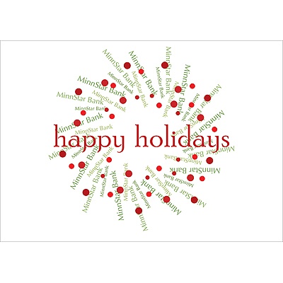Designer Wreath Holiday Card