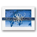 Blue and Silver Holiday Card