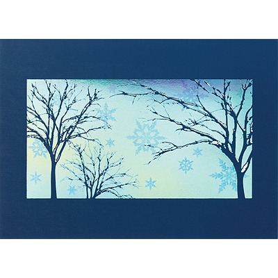 Icy Glow Holiday Card
