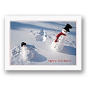 Snowman Angel Holiday Card