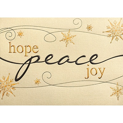Copper Snow Holiday Card