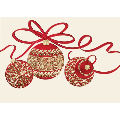 Gathering Ornaments Holiday Card