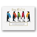 Colorful Group Holiday Card