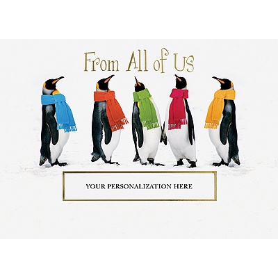 Colorful Group Holiday Card