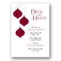 Deck the Halls Holiday Invitation