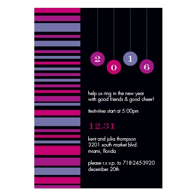 Bright New Year Party Invitation