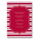 Candy Stripes Holiday Invitation