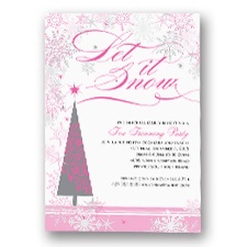Let it Snow Holiday Invitation