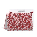 Poinsettia Silhouette Holiday Card