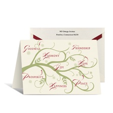 Seasonal Sentiments Holiday Card