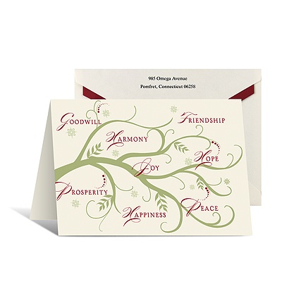Seasonal Sentiments Holiday Card