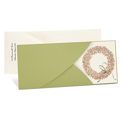 Wreath Wrap Holiday Card