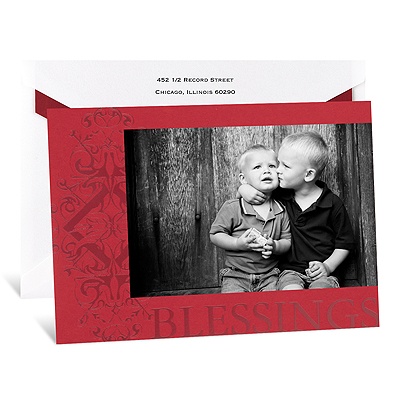 Blessings Photo Holiday Card
