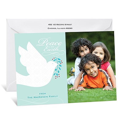 Diamond Dove Photo Holiday Card