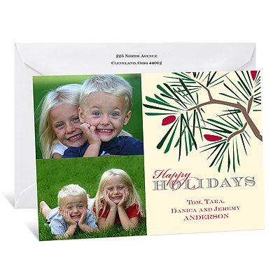 Festive Bough Photo Holiday Card