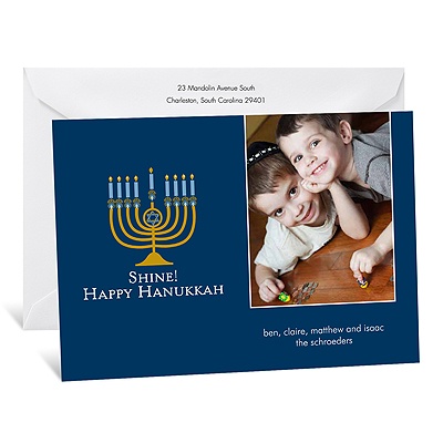 Hanukkah Photo Holiday Card