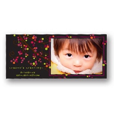 Bright Berries Tea Length Photo Holiday Card
