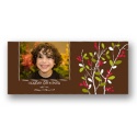 Winter Branch Tea Length Photo Holiday Card