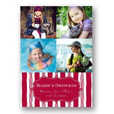 Candy Cane Photo Holiday Card