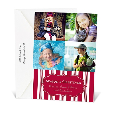 Candy Cane Photo Holiday Card