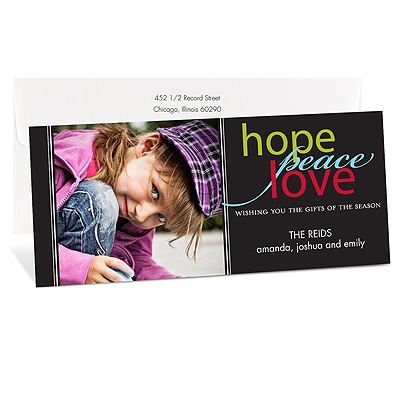 Hopes Tea Length Photo Holiday Card