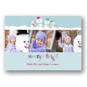 Merry Snowman Photo Holiday Card