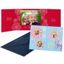 Snowflake Frames Photo Holiday Card