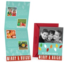 Brilliant Bulbs Storyline Photo Holiday Card