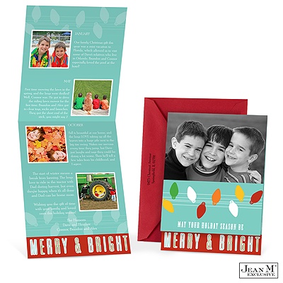 Brilliant Bulbs Storyline Photo Holiday Card