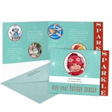 Sparkle Storyline Photo Holiday Card