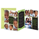 Green Flurry Photo Holiday Card