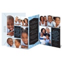 Cornflower Flurry Photo Holiday Card