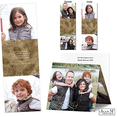 Pine Cone Photo Holiday Card