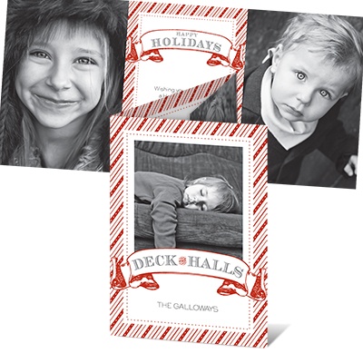 Deck the Halls Photo Holiday Card