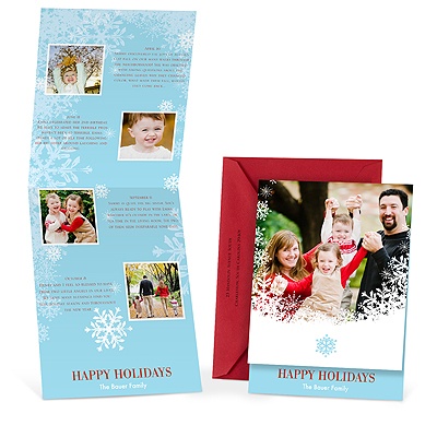 Snowfall Storyline Photo Holiday Card