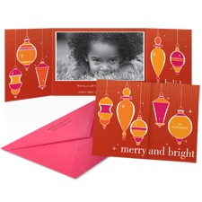Monarch Ornaments Photo Holiday Card