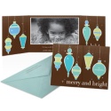 Citrine Ornaments Photo Holiday Card