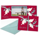 Red Holly Photo Holiday Card