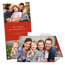 Scarlet Band Photo Holiday Card