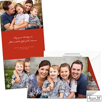Scarlet Band Photo Holiday Card