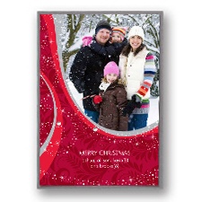 Winter Night Layered Photo Holiday Card